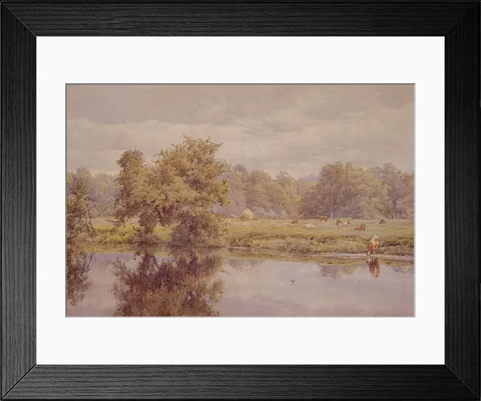 Framed Print : Riverside Meadows, Belvoir Park Framed Print : Riverside Meadows, Belvoir Park
