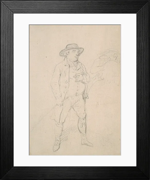 Framed Print : Study of a Man in Riding Dress Framed Print : Study of a Man in Riding Dress