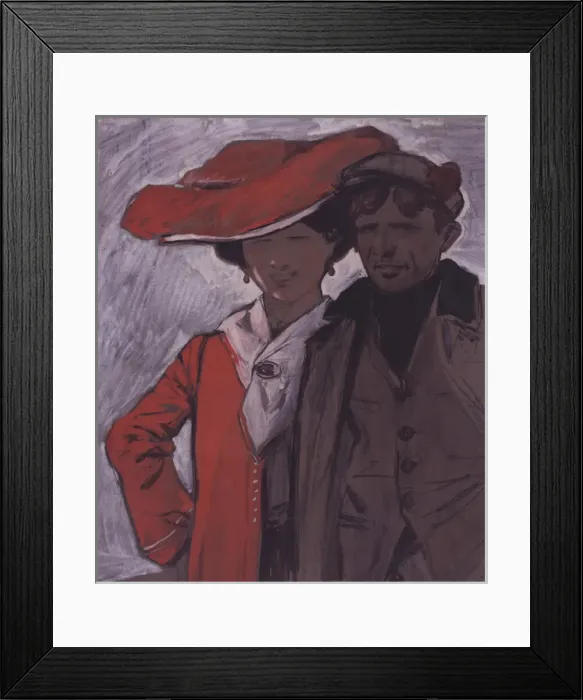 Framed Print : Man and a Woman Framed Print : Man and a Woman