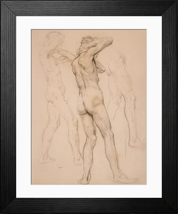 Framed Print : Male Figure Studies Framed Print : Male Figure Studies