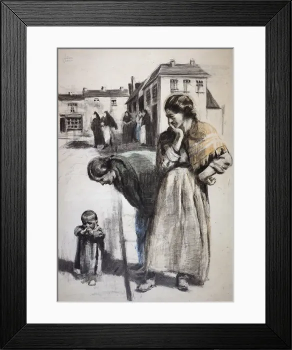 Framed Print : The Lost Child Study Framed Print : The Lost Child Study