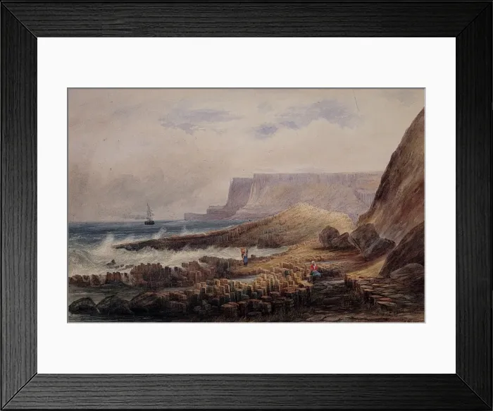Framed Print : The Giants Causeway from the West Framed Print : The Giants Causeway from the West