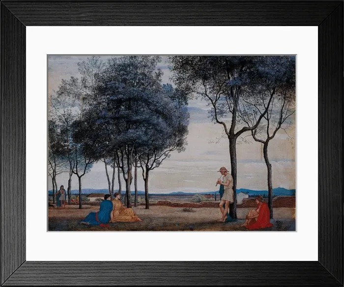 Framed Print : Pastoral (1872). Crane, Walter 1845 - 1915. Date: 1872 Framed Print : Pastoral (1872). Crane, Walter 1845 - 1915. Date: 1872