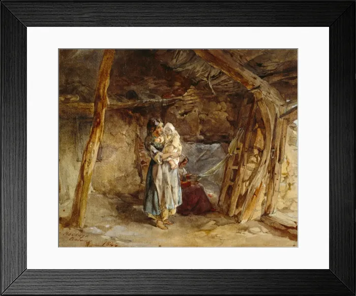 Framed Print : Cottage Interior, Claddagh, Galway Framed Print : Cottage Interior, Claddagh, Galway