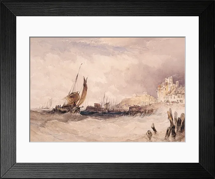 Framed Print : Fishing Boats Entering Port Framed Print : Fishing Boats Entering Port