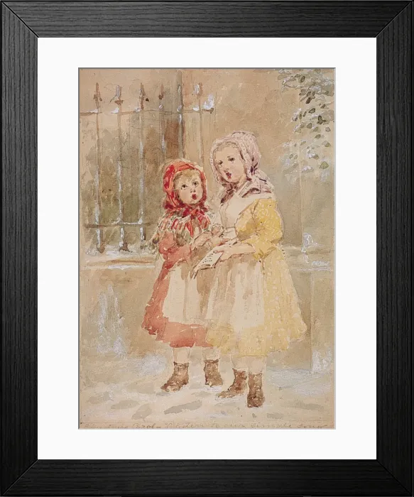Framed Print : Christmas Carol O Listen to our Simple Song Framed Print : Christmas Carol O Listen to our Simple Song