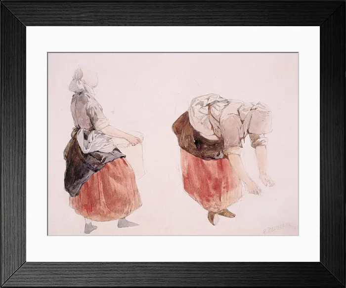 Framed Print : Two Studies of a Peasant Woman Framed Print : Two Studies of a Peasant Woman