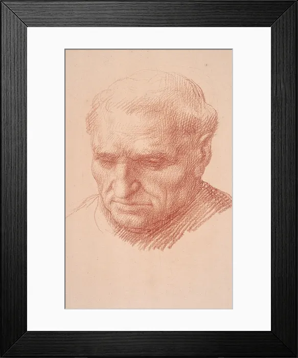 Framed Print : Head of a Monk Framed Print : Head of a Monk
