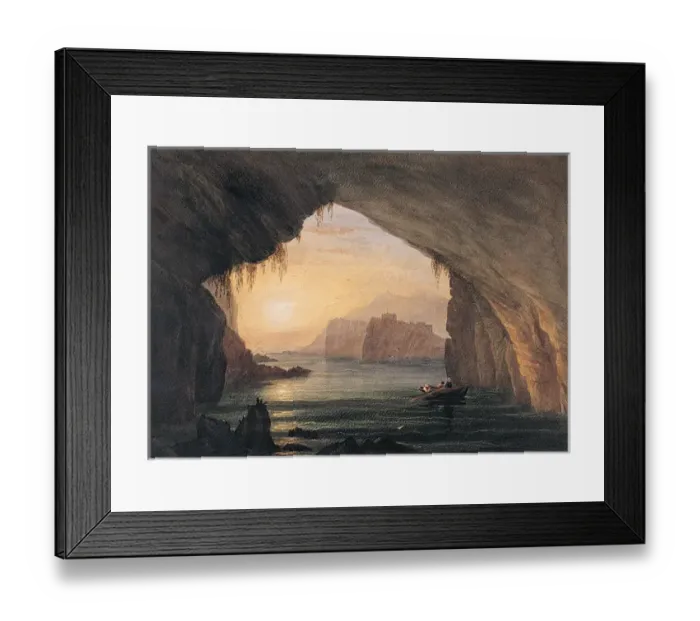 Framed Print : Pigeon Cave and Dunree Fort, Lough Swilly Framed Print : Pigeon Cave and Dunree Fort, Lough Swilly