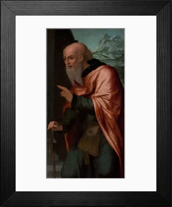 Framed Print : Head of a Saint : possibly a Fragment of a Nativity Framed Print : Head of a Saint : possibly a Fragment of a Nativity