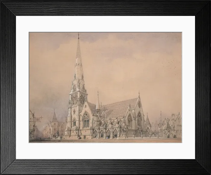 Framed Print : Design for St. Andrews Church, Dublin Framed Print : Design for St. Andrews Church, Dublin