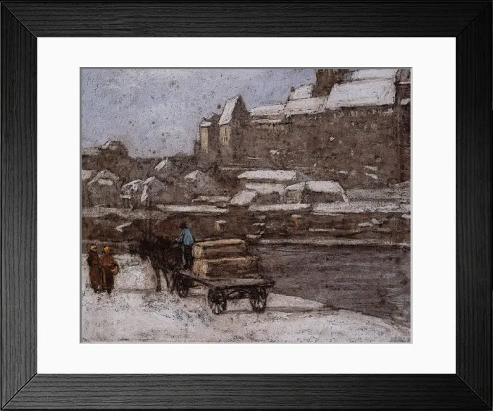 Framed Print : Snow-covered Roofs Framed Print : Snow-covered Roofs