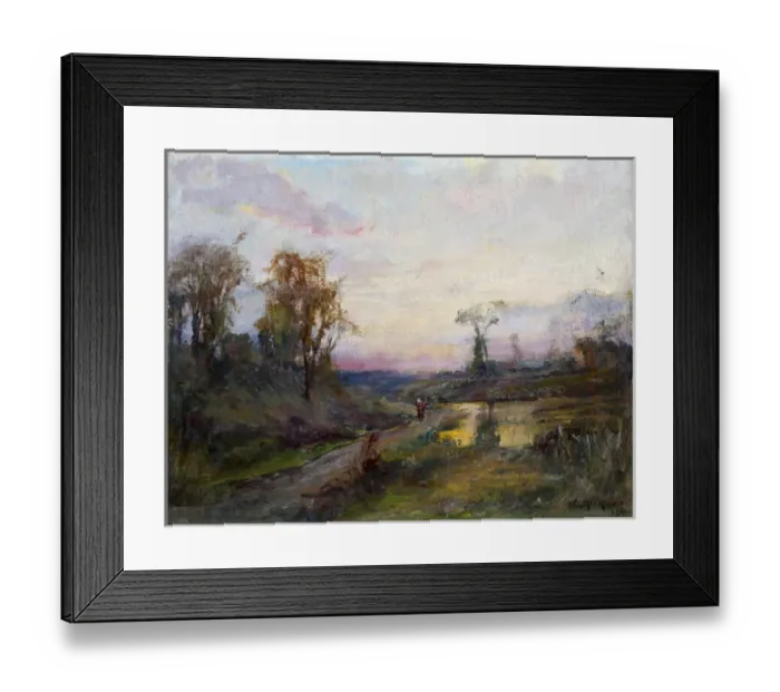 Framed Print : Evening Landscape Framed Print : Evening Landscape