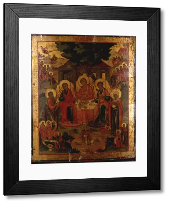 Framed Print : The Old Testament Trinity : Abraham Entertaining the Angels Framed Print : The Old Testament Trinity : Abraham Entertaining the Angels