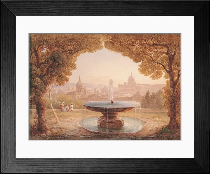Framed Print : Rome from the Pincian Hill Framed Print : Rome from the Pincian Hill
