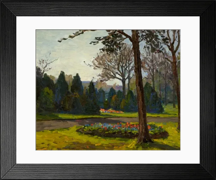 Framed Print : Horseshoe Flower Bed in Ormeau Park, Belfast Framed Print : Horseshoe Flower Bed in Ormeau Park, Belfast