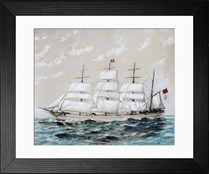 Framed Print : Painting of the Ship Glenericht Framed Print : Painting of the Ship Glenericht