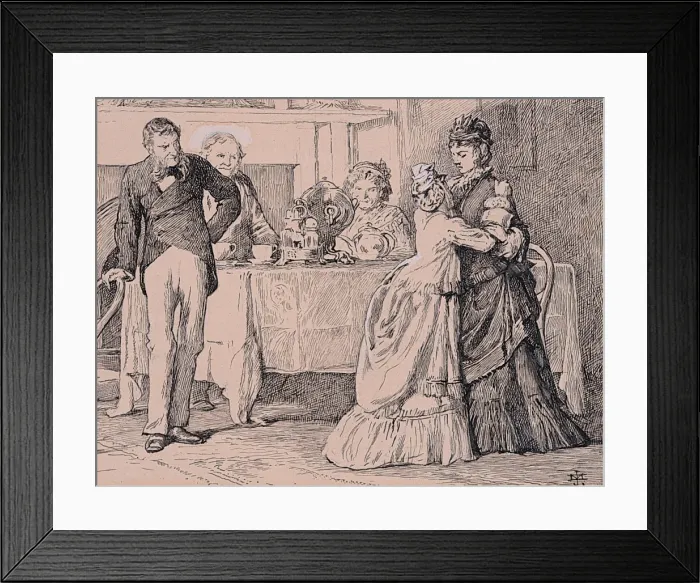 Framed Print : Illustration for Charles Dickens Our Mutual Friend Framed Print : Illustration for Charles Dickens Our Mutual Friend