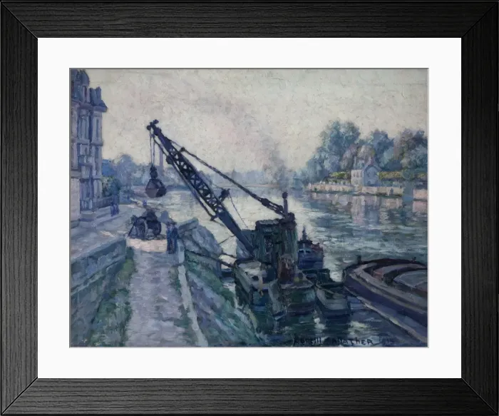 Framed Print : A View on the Seine Framed Print : A View on the Seine