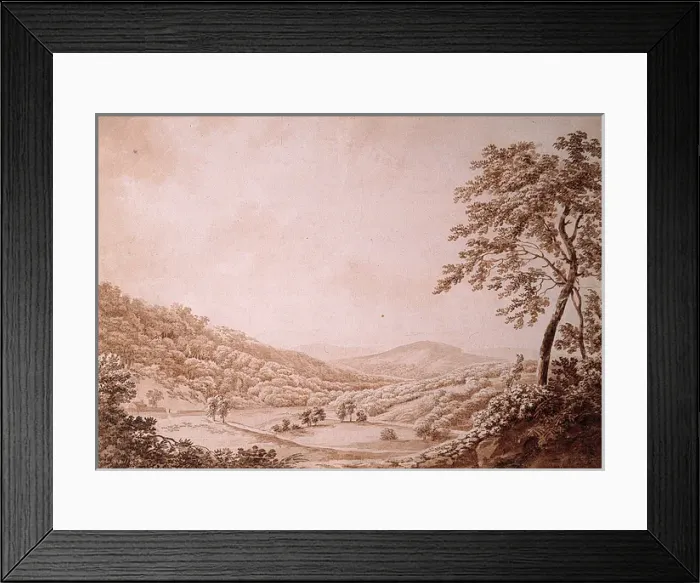 Framed Print : View in Glenarm Deer Park Framed Print : View in Glenarm Deer Park