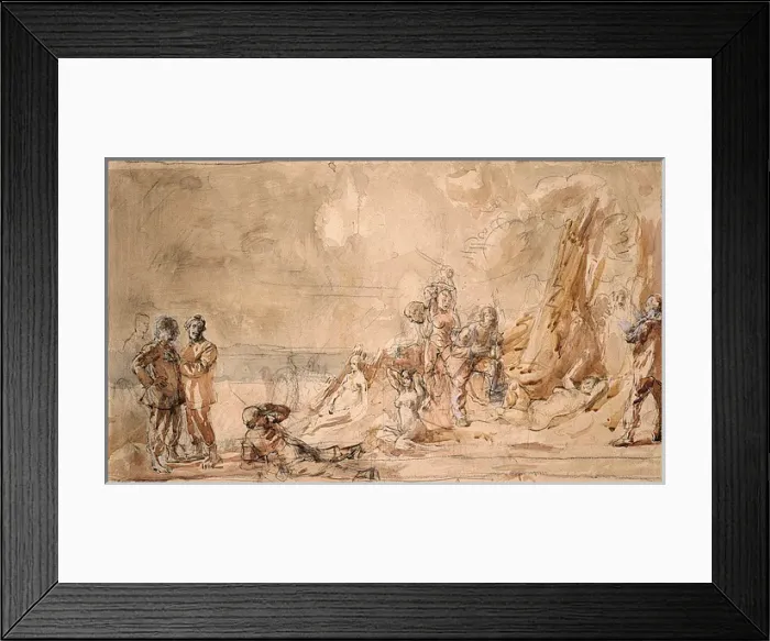 Framed Print : Sketch of an Imaginative Subject. Formerly A Fanciful Subje Framed Print : Sketch of an Imaginative Subject. Formerly A Fanciful Subje