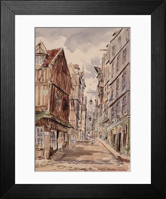 Framed Print : Rue de la Fontaine, Havre Framed Print : Rue de la Fontaine, Havre