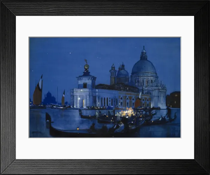Framed Print : Venice, Santa Maria della Salute Night Framed Print : Venice, Santa Maria della Salute Night