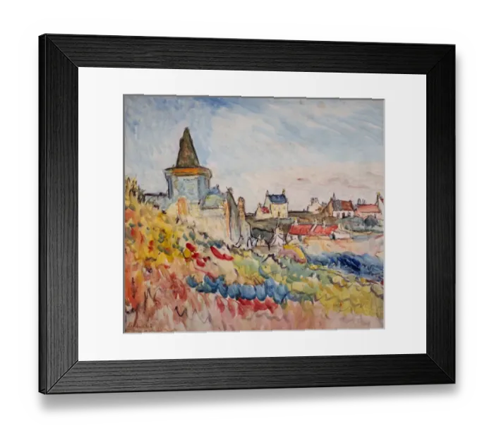 Framed Print : Ceres, Fife: Church and Village Framed Print : Ceres, Fife: Church and Village