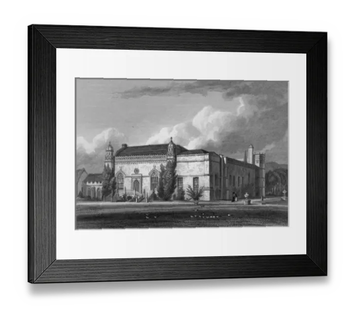 Framed Print : Lacock Abbey / Wilts 1830 Framed Print : Lacock Abbey / Wilts 1830