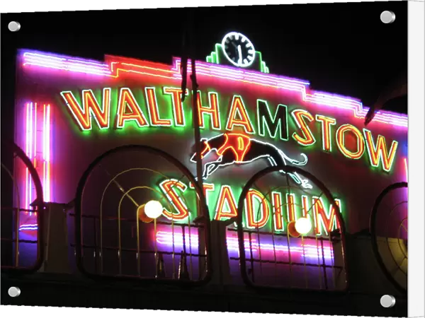 Neon Frontage at Walthamstow Dog Racing Stadium