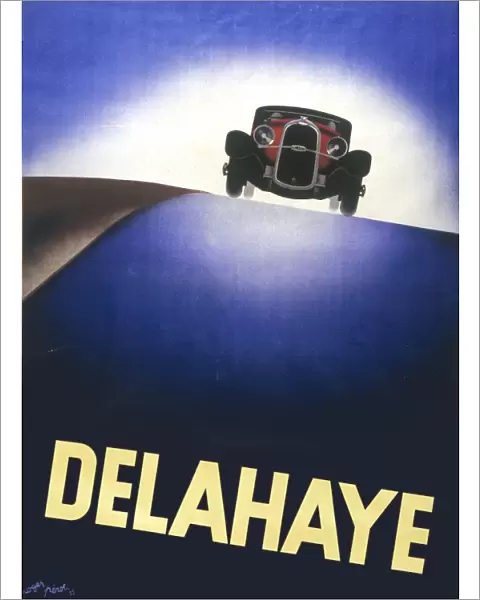 Advert for the Delahaye motor car