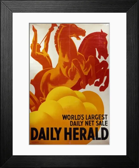 Framed Print : Daily Herald advert Framed Print : Daily Herald advert