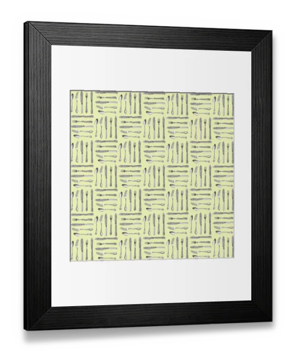 Framed Print : Repeating Pattern - Cutlery Framed Print : Repeating Pattern - Cutlery