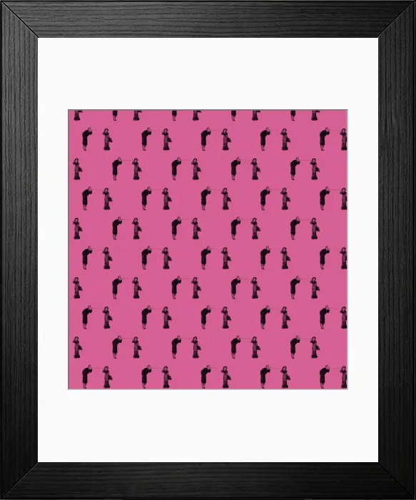 Framed Print : Repeating Pattern - Couple talking via a string telephone Framed Print : Repeating Pattern - Couple talking via a string telephone