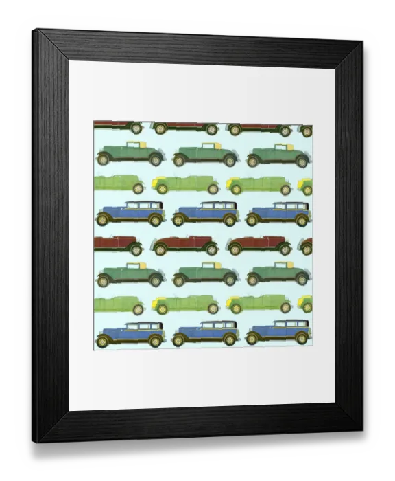 Framed Print : Repeating Pattern - Car / Motoring Framed Print : Repeating Pattern - Car / Motoring