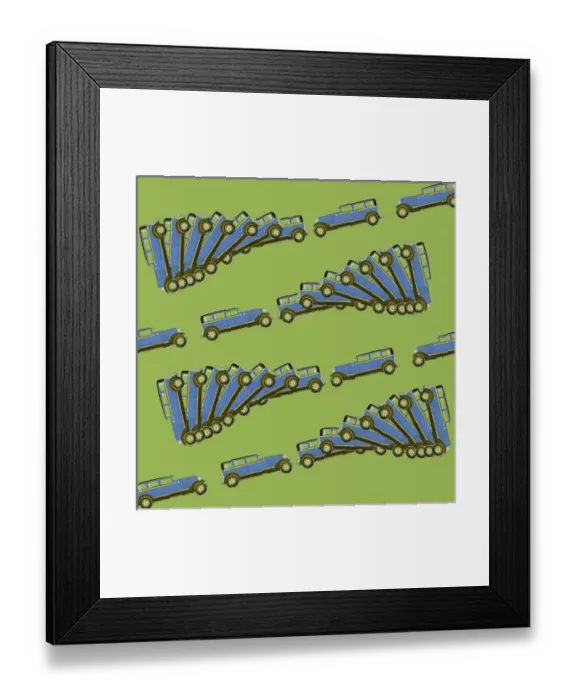 Framed Print : Repeating Pattern - Car / Motoring Framed Print : Repeating Pattern - Car / Motoring