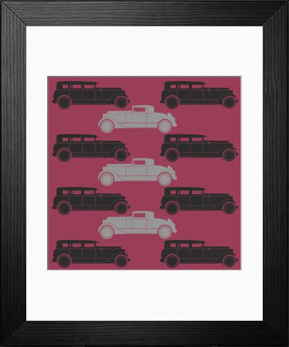 Framed Print : Repeating Pattern - Car / Motoring Framed Print : Repeating Pattern - Car / Motoring