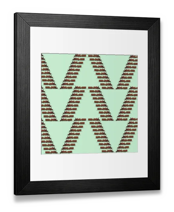 Framed Print : Repeating Pattern - Train / Steam Engine Framed Print : Repeating Pattern - Train / Steam Engine