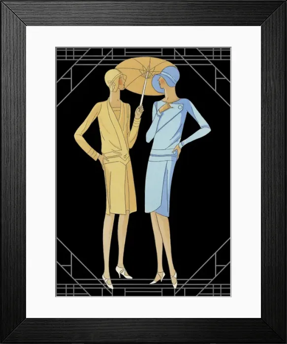 Framed Print : Fashionable Women Framed Print : Fashionable Women