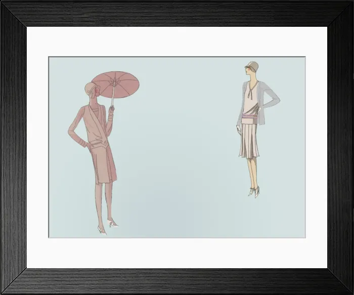 Framed Print : Fashionable Women Framed Print : Fashionable Women