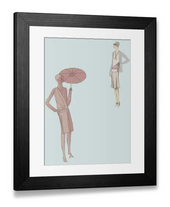 Framed Print : Fashionable Women Framed Print : Fashionable Women