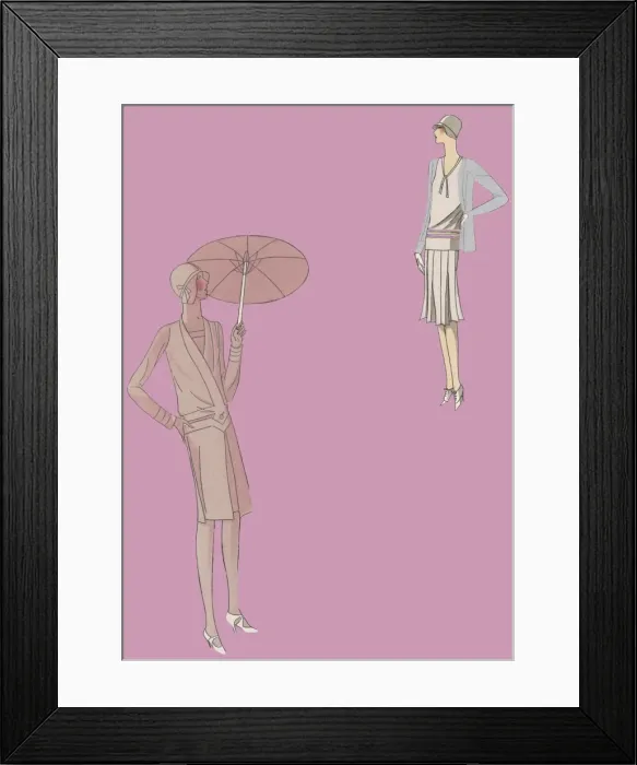 Framed Print : Fashionable Women Framed Print : Fashionable Women