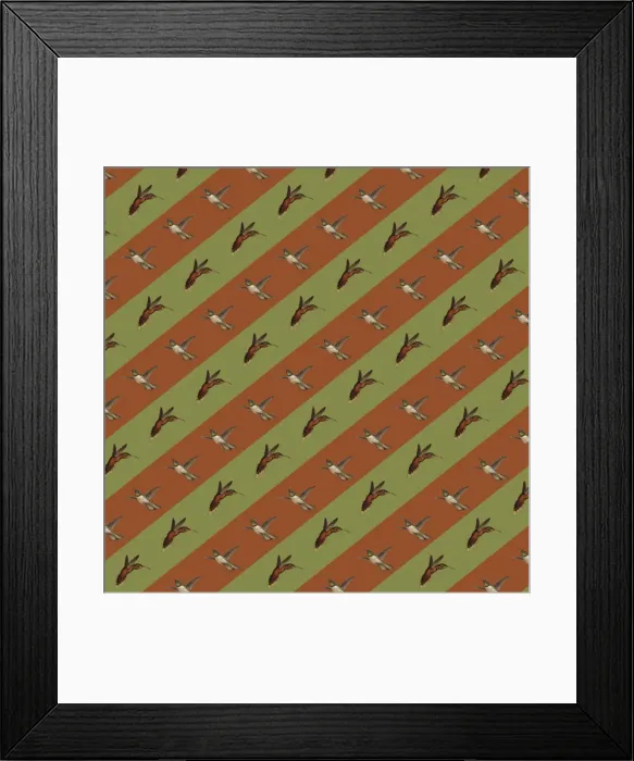 Framed Print : Repeating Pattern - Birds Framed Print : Repeating Pattern - Birds