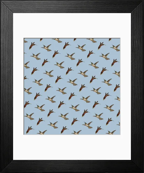 Framed Print : Repeating Pattern - Birds Framed Print : Repeating Pattern - Birds