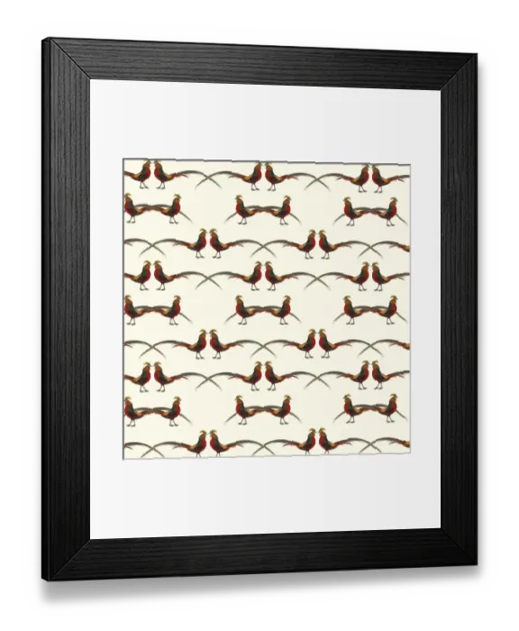 Framed Print : Repeating Pattern - Birds Framed Print : Repeating Pattern - Birds