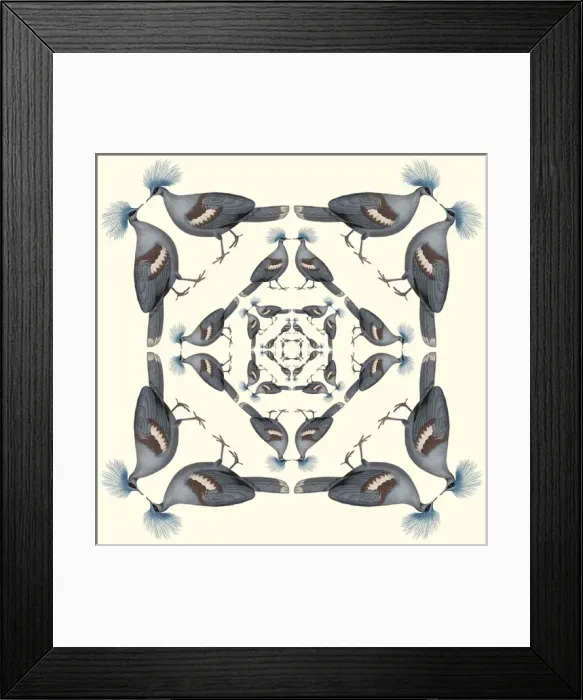Framed Print : Repeating Pattern - Pigeons Framed Print : Repeating Pattern - Pigeons