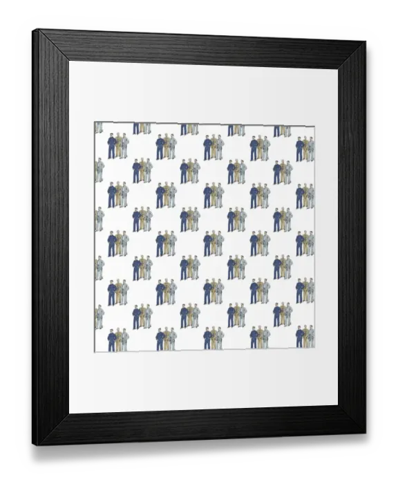 Framed Print : Victorian men in pyjamas Framed Print : Victorian men in pyjamas