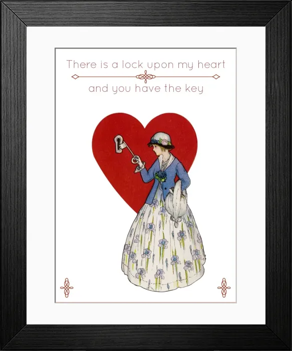 Framed Print : There is a lock upon my heart - and you have the key Framed Print : There is a lock upon my heart - and you have the key