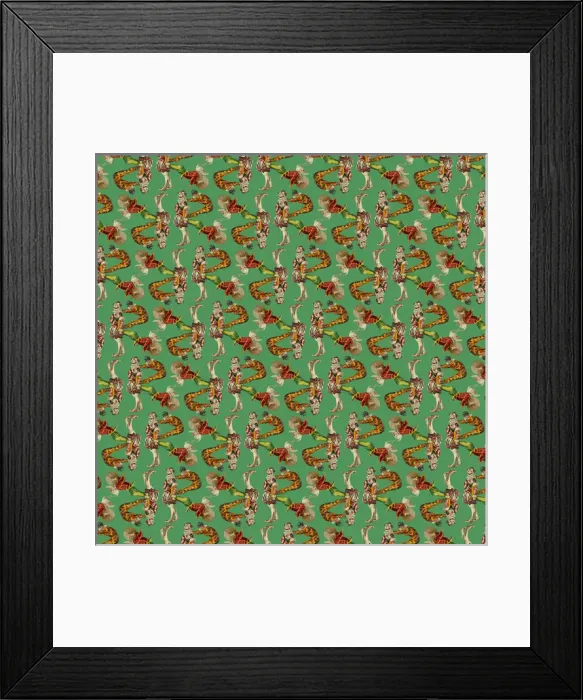 Framed Print : Repeating Pattern - circus clowns perform balancing act Framed Print : Repeating Pattern - circus clowns perform balancing act