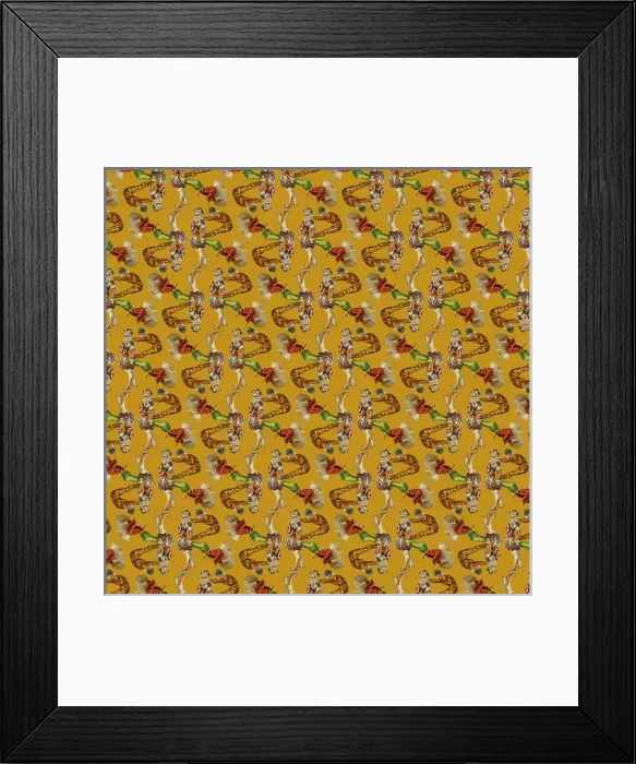 Framed Print : Repeating Pattern - circus clowns perform balancing act Framed Print : Repeating Pattern - circus clowns perform balancing act
